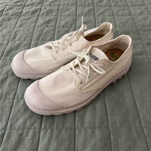 Palladium Boots- Oxford Organic- White- Canvas Upper/ Rubber Outsole- US Mens 11 - Picture 5 of 8